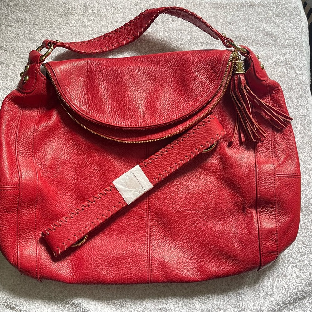 Red Leather Women's Bag